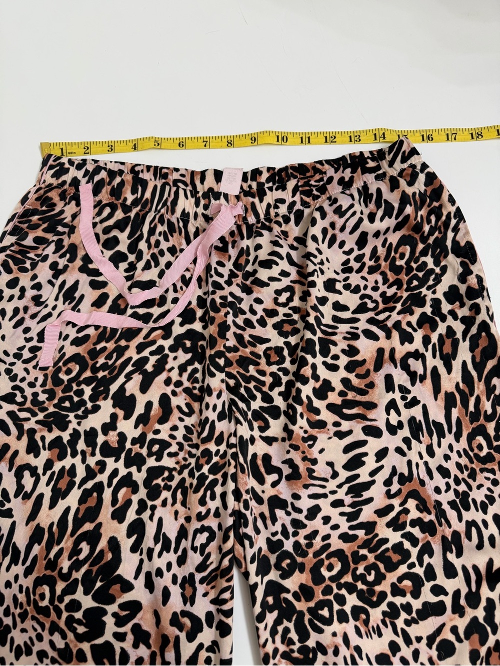 Victoria's Secret Pink Leopard Print Pajama Set Women's Large - Picture 7 of 13